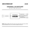 Scosche US2B 12 Volt Universal 2-Way RCA Switch Box -