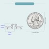 Cute Dachshund 925 Sterling Silver Stud Earrings For Women Girls