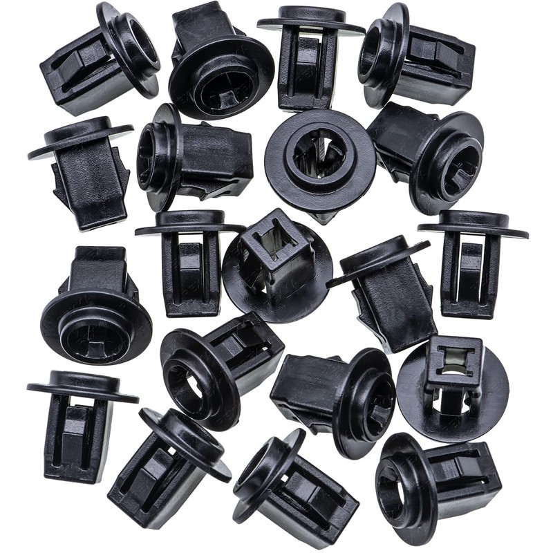 Rexka 20pcs Fender Liner Flare Retainer Nut Screw Grommet for