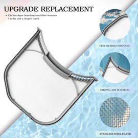 Wibefel ADQ566564 Dryer Lint Filter Screen Trap fits LG DLEX3570V DLEX3470V DLEX3250W DLEX3370V DLEX3360V DLEX3360W DLEX3370R DLGX2802L DLEX3360R DLEX3885W DLEX3570W DLEX3550W DLG3501W DLG3601W