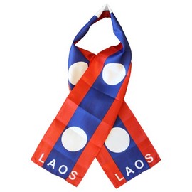 Laos - Lightweight Flag Scarf