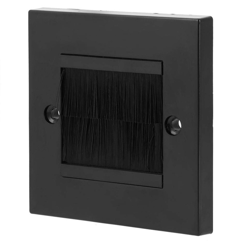 Wifehelper Wall Plate, Dust Prevention Brush Cable Wall Plate Port