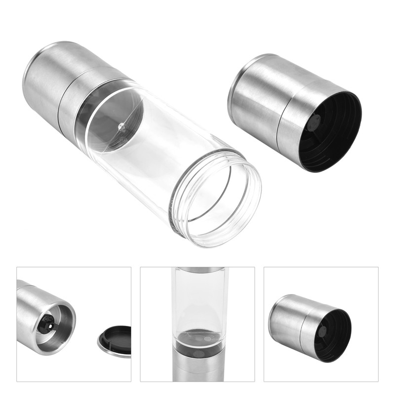 2 in 1 Manual Grinder Stainless Steel Hand Garlic Pepper