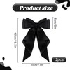 2 Pcs black bow hair clip, black hair bow, black