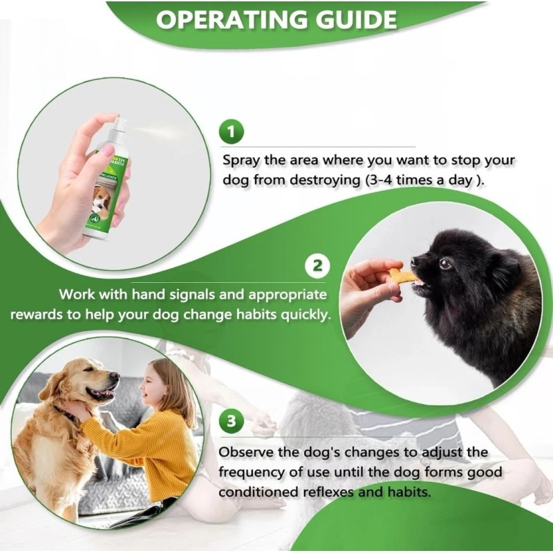 vyaji Bitter Apple Spray for Dogs to Stop Chewing, Alcohol-Free