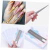 Baluue 100pcs Extra Long Nail Paper Holder Fake Wraps Art