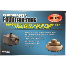 Pondmaster Fountain-Mag Magnetic Drive Utility Water Pump 5 sizes available  - Model 1.5 (140 GPH)