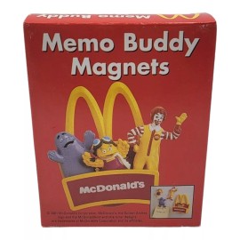 Giftco Vintage McDonald's Memo Buddy Magnets Set Ronald Evil Grimace Giftco 2001 - NEW