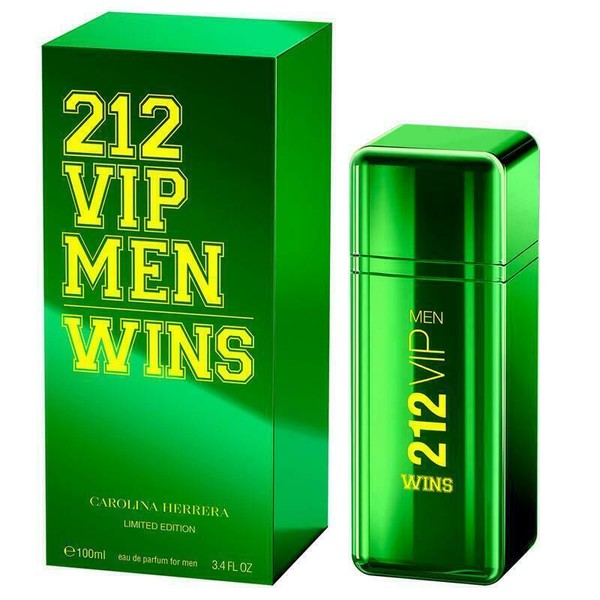 212 VIP WINS by Carolina Herrera 3.3/ 3.4 oz EDP Spray for Men New & Sealed.