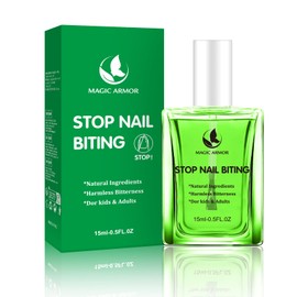 MAGIC ARMOR Bitter Anti Nail Biting Polish – Stop Nail Biting & Thumb Sucking for Kids & Adults, 0.5 fl oz, Nail Biting Treatment & Finger Sucking