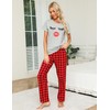 EISHOPEER Women's Pajama Set Printed Short Sleeve Top & Long