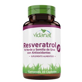 Vidanat Resveratrol - 30 Cápsulas – Antioxidante Natural de Origen Vegetal