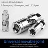 Telituny Universal Joint Socket Adapter, Socket Spanner Joint 3 Pieces