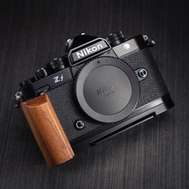 [Iborrys] Compatible Nikon Nikon Zf Camera L-Shaped Plate · Retro Luxury Real Wood Handle · Arca Standard Specification (Iron Wood)