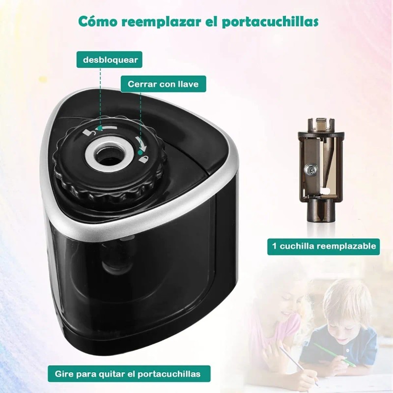 Sacapuntas Eléctrico - Afilador De Lápices Automático