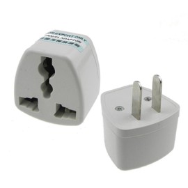 ANRANK UAE25010AK 2 Packs High Performance Universal UK/EU/AU to US Adapter Travel Power Plug Adapter Converters