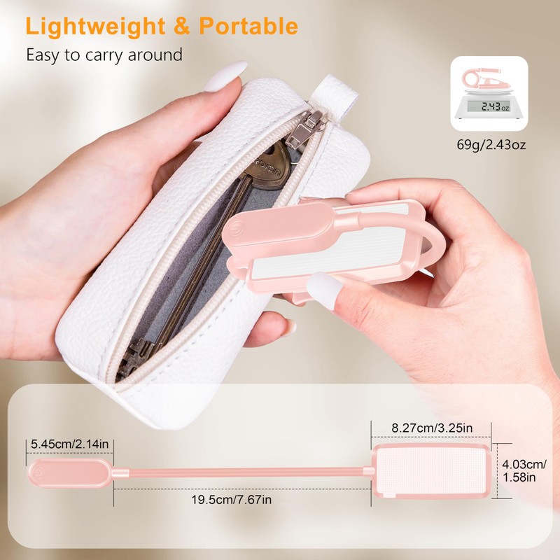 Gritin 16 LED Rechargeable Book Light for Reading in Bed-