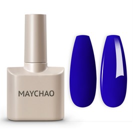MAYCHAO 15ML Gel Nail Polish 1Pc Sapphire Blue Nail Polish Soak Off UV LED Nail Gel Polish Nail Art Starter Manicure Salon DIY at Home, 0.5 OZ