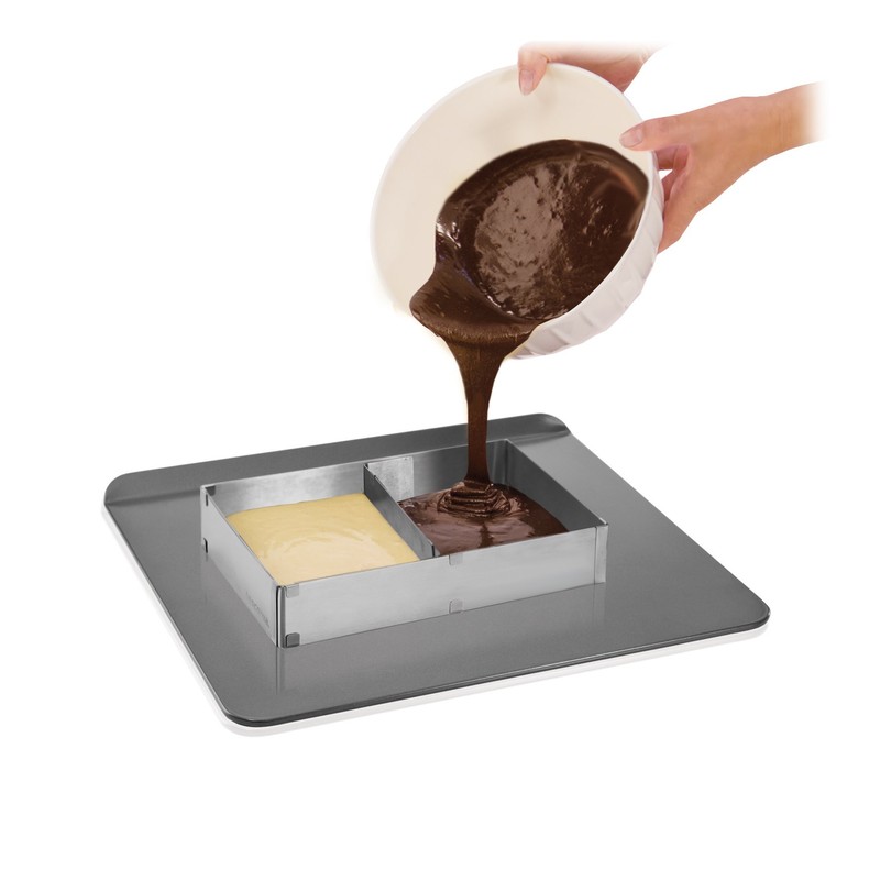 Tescoma Rectangular Adjustable Baking Frame 28X20-50X34 cm Delicia, Assorted, 19.8
