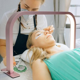 CNCEST Nail Desk Lamp, 36W Table Nail Tech Light, 10 Gears Brightness Gears Nail Light for Desk, Nail Lamp for Beauty Salons, Nail Salons, Facial Spas, Homes (Rose Gold)