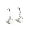 Agalea | Aretes largos de Plata 925 con perla natural