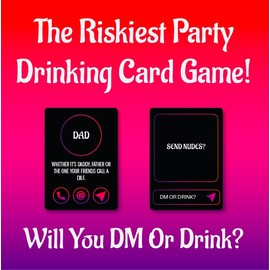 Freak Or Drink Drunk Dm's | The Riskiest Party Drinking Card Game Full Of Crazy Direct Messages And Drinking | Perfect For Uni Students, Parties & More!