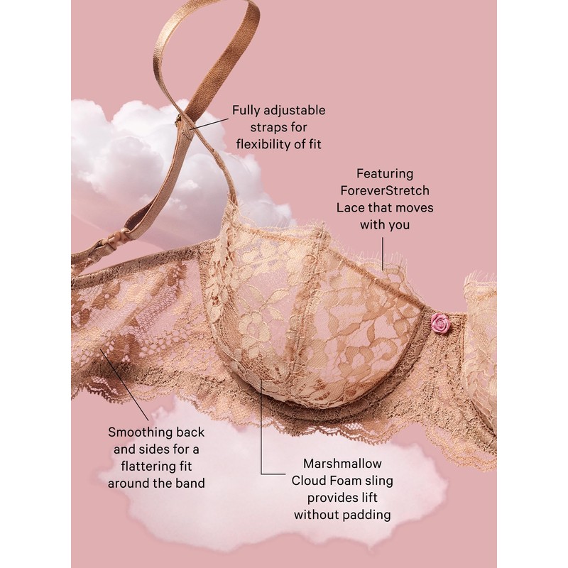 Victoria's Secret Dream Angels Wicked Unlined Lace Balconette Bra, Bras