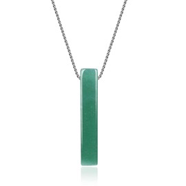 COAI Power Stone Stick Lucky Power Stone Necklace, green aventurine, green aventurine
