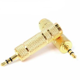 Multibao Headphone Jack Adapter, 3.5mm Male to 6.5mm Female Jack Plug Stereo Audio Adapter Converter Headphone Gold Plated (2 Pcs)