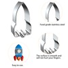 Wonmon 9 PCS Space Cookie Cutters Set, Metal Outer Space
