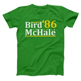 Bird McHale 1986 - Boston Basketball Mens Shirt Medium Green