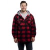 Trail Crest Mens Buffalo Plaid Classic Sherpa Lined Zip Up