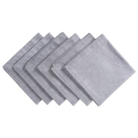 DII CAMZ36960 - Corredor de Mesa, 100% algodón, Servilleta, Gris, Napkin, 1