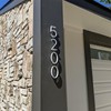 6" White Floating House Number, Metal Modern House Numbers, Mailbox