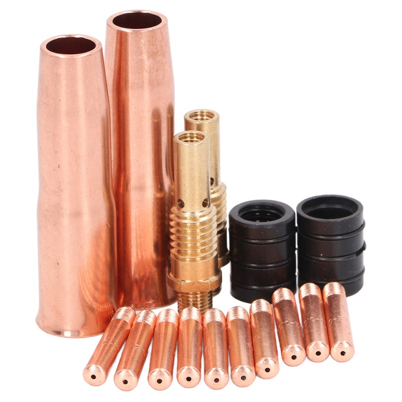 16Pcs MIG Welding Gun Accessory Kit Tip Nozzle Diffuser Adapter