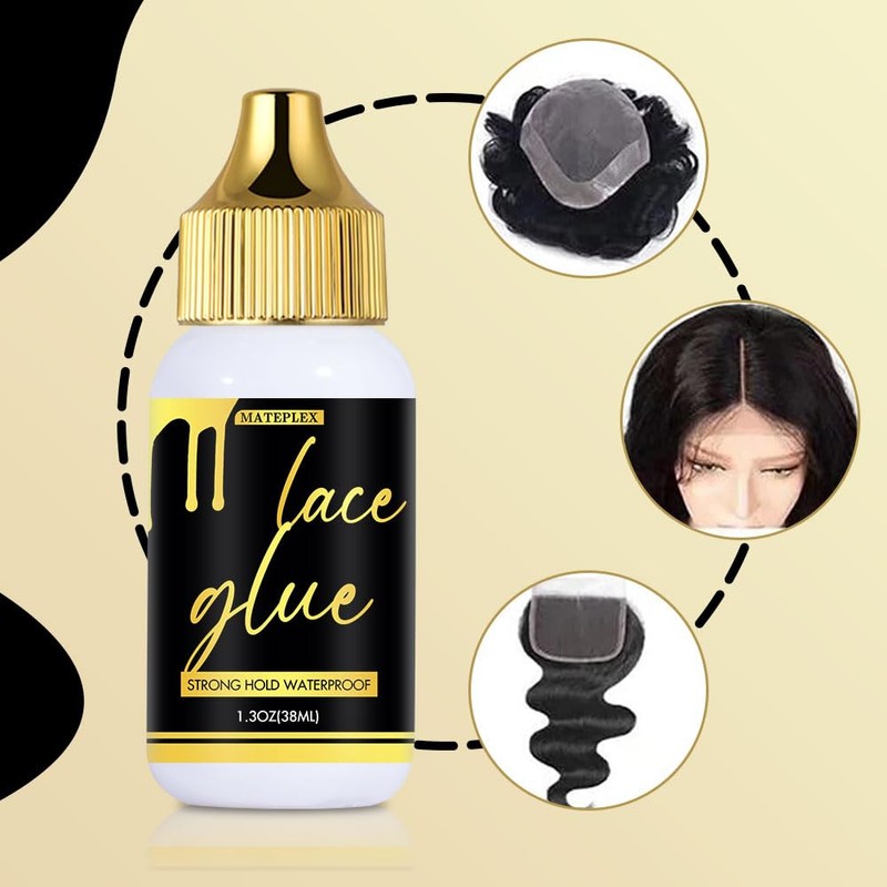 Invisible Wig Bonding Adhesive, Lace Glue for Wigs(1.3oz)