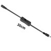 Clearhill 4Pcs 5-24V DC On/Off Switch with 5521DC Male and