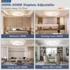 VOLISUN Low Profile Ceiling Fans with Light and Remote,19.7in Modern