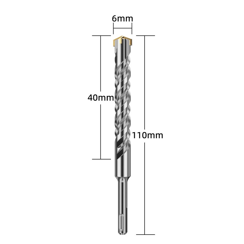 HUHAO 1/4 Inch x 4 Inch SDS Plus Masonry Drill