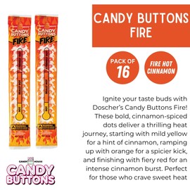 Candy House Candy Buttons – Sweet Candy Treats, Colorful Edible Buttons, Fun Snack, 0.5 oz, Pack of 12 (24 Strips)