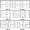 Bemeol Bulletin Board Letters 216 Pcs 2.5 Inch Alphabet Letter