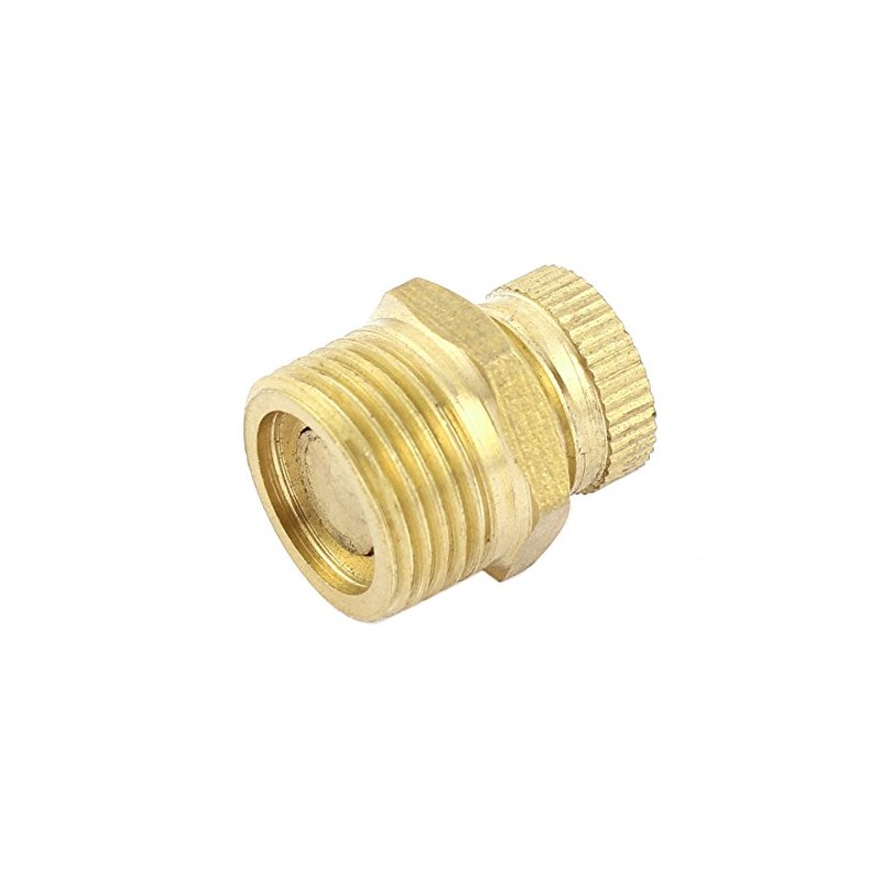 sourcingmap 3/8BSP Male Thread Air Compressor Part Security Water Drain