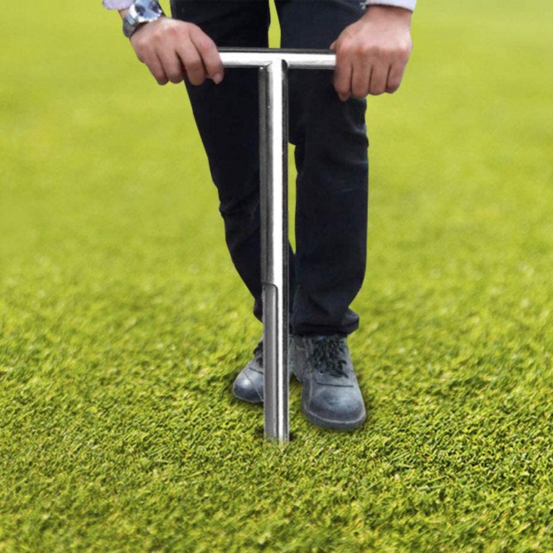 Soil Sampler Probe Stainless Steel Tubular T Style Handle Soil