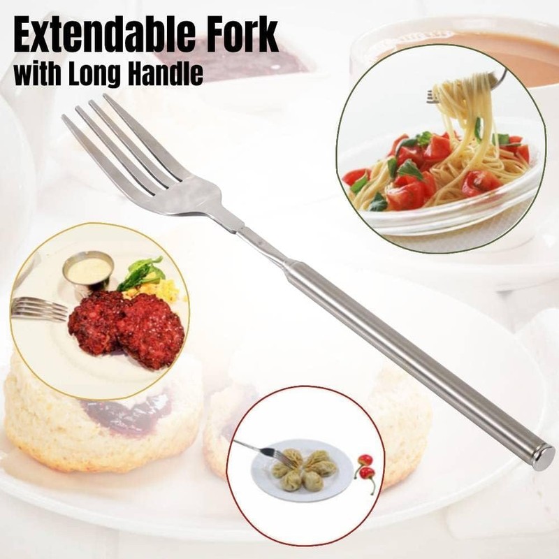 1PC Extendable Fork - Telescopic Roasting Stick - Stainless Steel
