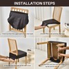 SearchI Stretch Dining Chair Seat Covers Set of 4, Stretch