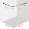 Quany Life Stretchable Corner Shower Curtain Rod - Drill Free