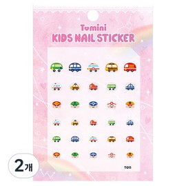 Tomini Kids Nail Stickers, 2 pieces, T011 / 투미니 키즈 네일스티커, 2개, T011