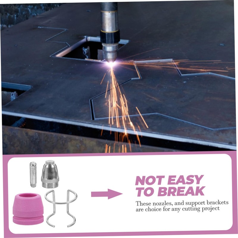 NOLITOY 1set Plasma Cutter Accessories Cut Nozzles Cups Kit for