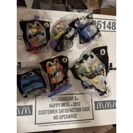McDonald's Mcdonalds Happy Meal Toys 2012 Madagascar 3 New Complete Set Of 6