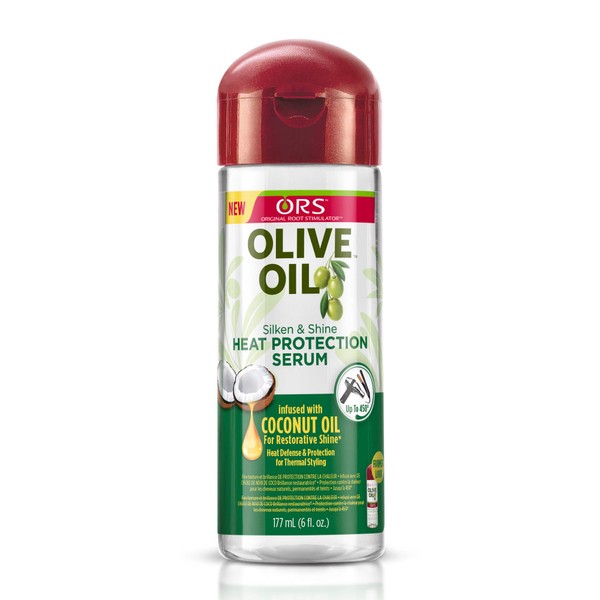 Ors Olive Oil Serum Silken & Shine Heat Protection 6 Ounce (177ml) (2 Pack)
